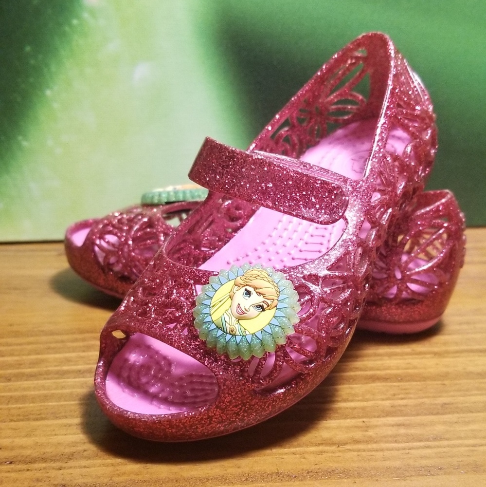 Crocs, pink sparkle, Froozen